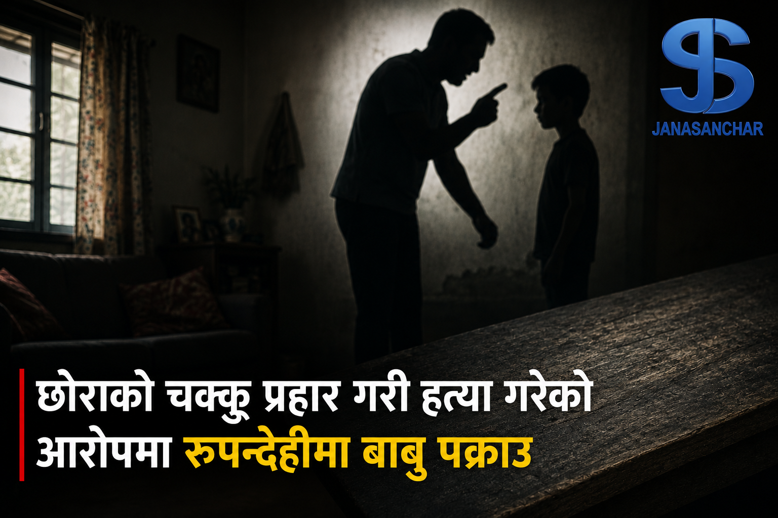 छोराको चक्कु प्रहार गरी हत्या गरेको आरोपमा रुपन्देहीमा बाबु पक्राउ