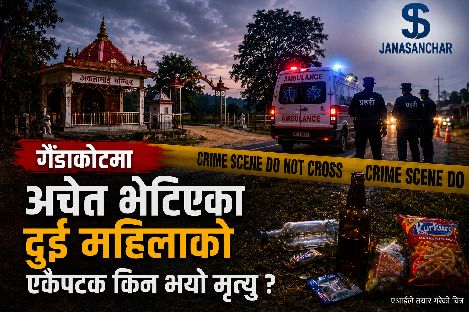 नवलपुरमा अचेत भेटिएका दुई महिलाको उपचारका क्रममा मृत्यु