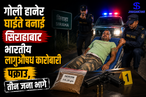 गोली हानेर घाइते बनाई सिराहाबाट भारतीय लागुऔषध कारोबारी पक्राउ, तीन जना भागे