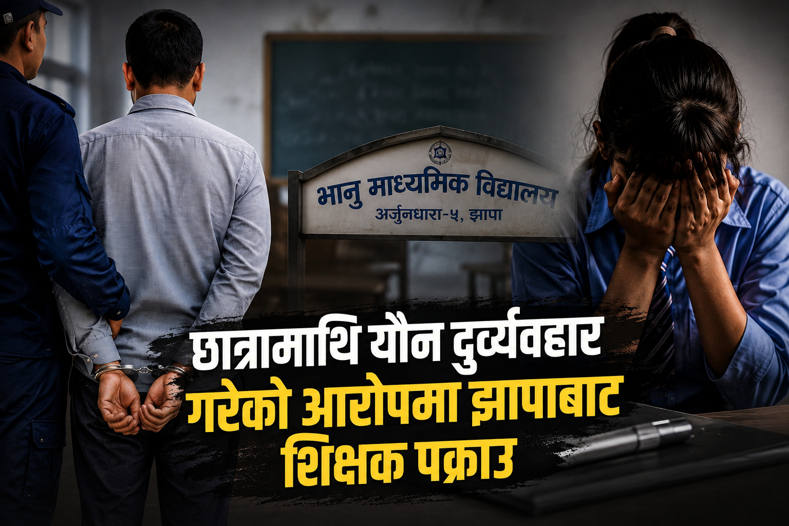 झापामा छात्रामाथि यौन दुर्व्यवहारको आरोप लागेका एक शिक्षक पक्राउ