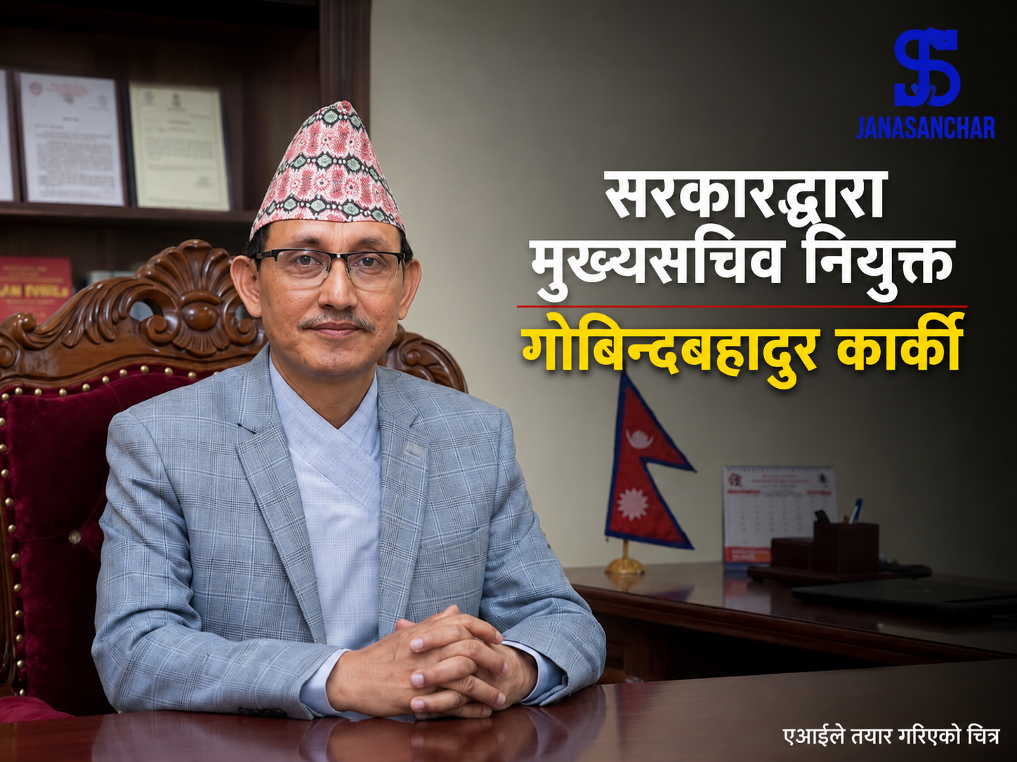 मन्त्री परिषदद्वारा मुख्यसचिवमा गोविन्दबहादुर कार्की नियुक्त