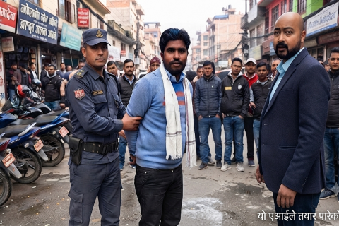 रास्वपा सांसद् अरबिन्द साहको विरोध गरेको आरोपमा युवक पक्राउ