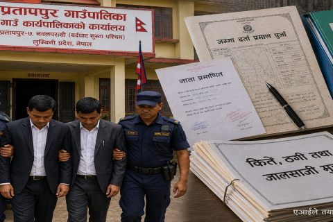 जग्गा किर्ते तथा ठगी प्रकरण : भूमि प्रशासन कार्यालय नवलपरासीका नासुसहित दुई कर्मचारी पक्राउ