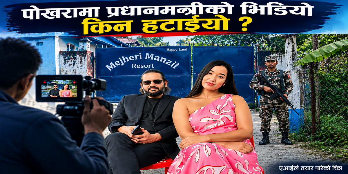 पोखरामा पत्रकारले खिचेको प्रधानमन्त्रीको भिडियो क्यामेराबाट सेनाले मेटाउन लगायो