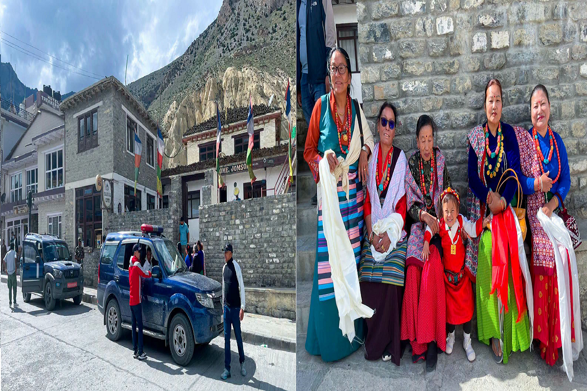 जोमसोम पुगे प्रधानमन्त्री बालेन, होटल ओम्स होममा बस्ने