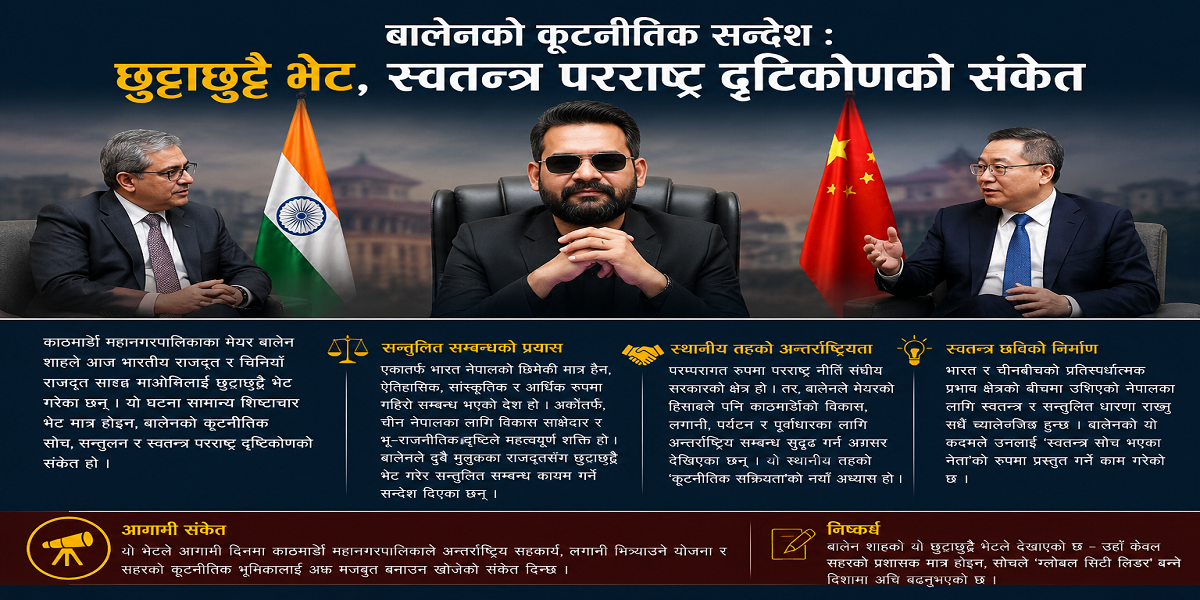 प्रम बालेनको कूटनीतिक ‘टर्न’: भारत र चीनसँग छुट्टाछुट्टै संवादको सन्देश के हो?