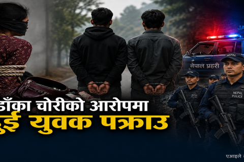 गोरखामा महिलालाई बाटोमै बाँधेर लुटपाट गरेको आरोपमा दुई युवक पक्राउ