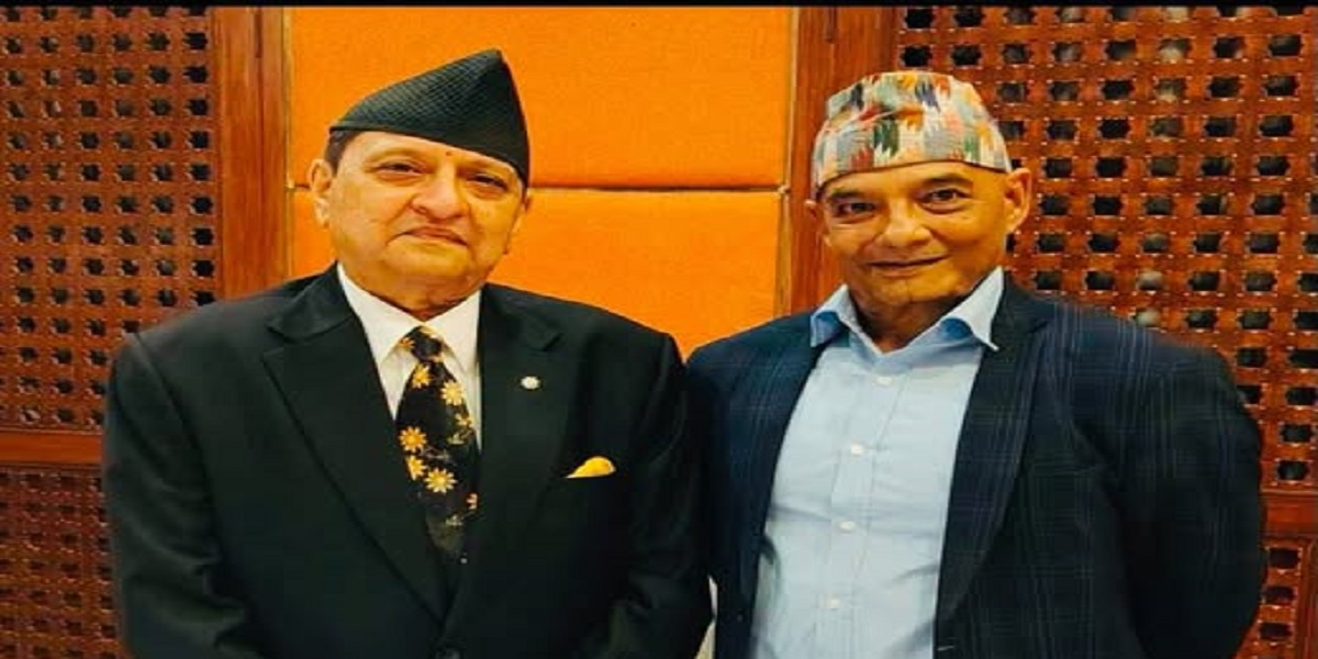 पूर्वराजा ज्ञानेन्द्रसँग ‘जय नेपाल पार्टी’का संयोजक धवलशम्शेर राणाले गरे भेटवार्ता