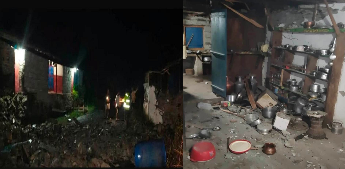 म्याग्दीको पाखोबोटमा ढुंगा खसेर लाग्दा एक बालक घाइते, दुई घरमा क्षति