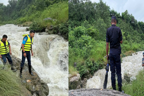 भेटिएनन्, पोखराको विजयपुर खोलामा बगेर बेपत्ता दुई बालक