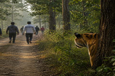 चितवनमा मर्निङवाकमा निस्किएका वृद्धको  बाघको आक्रमणबाट मृत्यु