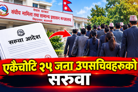 एकैचोटी २५ उपसचिवको सरुवा, हेर्नुहोस् को कहाँ ? 