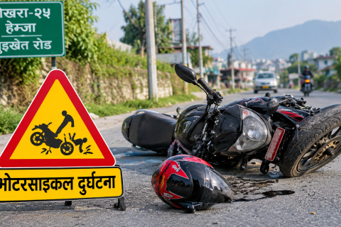 पोखराको सुईखेतमा स्कुटर दुर्घटना : एक महिलाको मृत्यु