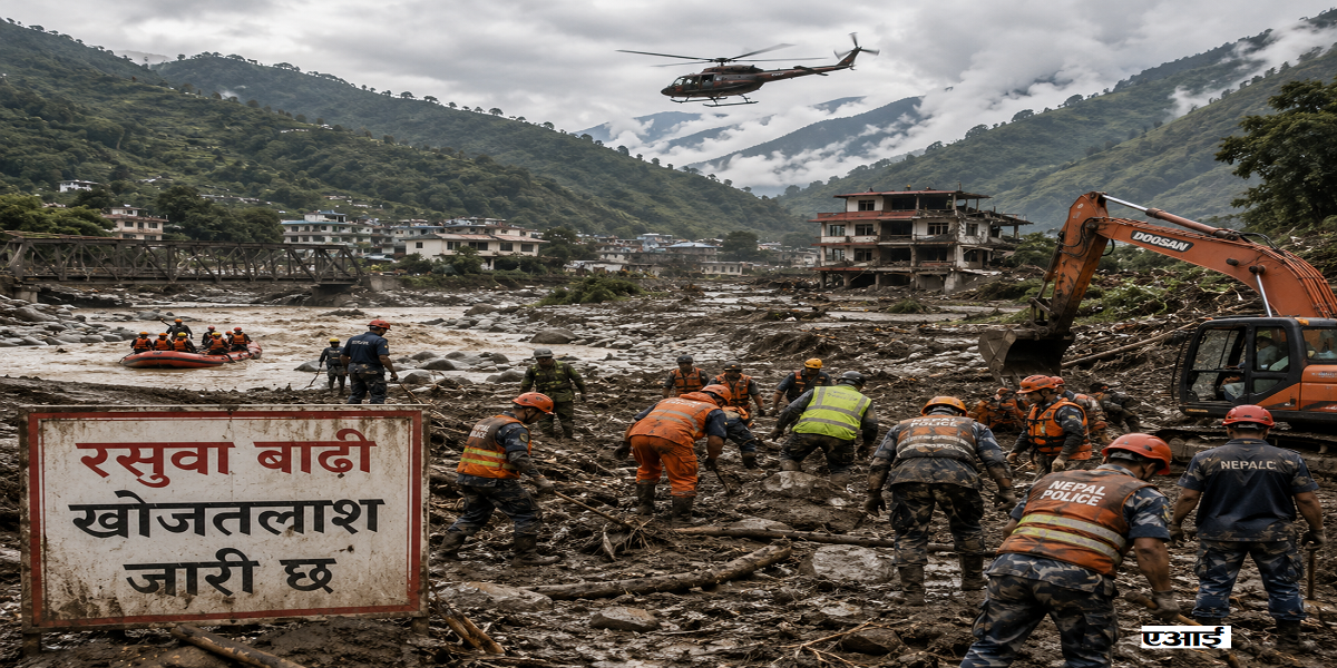 रसुवा बाढीमा सम्पर्कविहीन कास्कीका दुई जना आए सम्पर्कमा, नौ जना अझै बेपत्ता