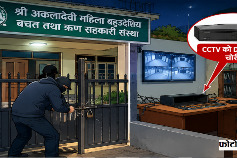 पोखराको अकलादेवी सहकारीको ताला फोडेर सीसीटीभीको डीभीआर चोरी