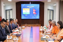 अर्थमन्त्री वाग्लेको नेतृत्वको नेपाली सरकारी टोलीलाई भारतमा अपमान : प्रोटोकलको प्रश्न, वार्तास्थलमा नेपाली झण्डा खोइ?