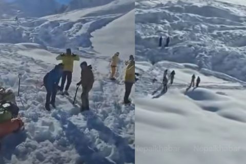 हिमलुङ हिमपहिरो : दुई शव काठमाडौं ल्याइयो, १४ जना अझै सम्पर्कविहीन