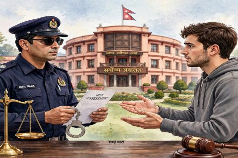 पक्राउ परेका सबैलाई अनिवार्य हतकडी नलगाउन सर्वोच्चको अन्तरिम आदेश