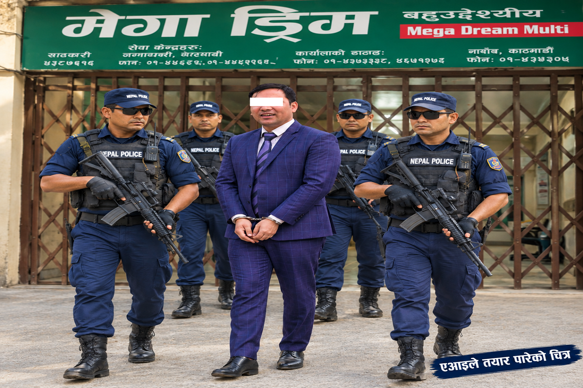मेगा ड्रिम सहकारीको ३९ करोड हिनामिना : तात्कालिन अध्यक्ष रेग्मी पक्राउ