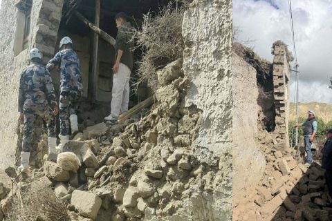 मुस्ताङमा भूकम्पको पराकम्पनले सयौँ घर प्रभावित, ६७ संरचनामा क्षति