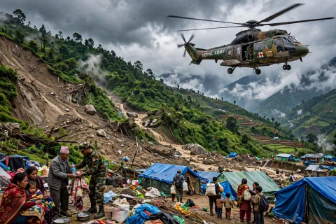 पहिरोमा परी म्याग्दीमा मृत्यु हुनेको सङ्ख्या सात पुग्यो, दुई जना अझै बेपत्ता