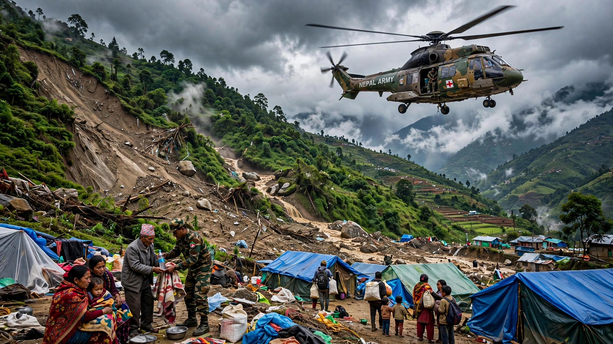 पहिरोमा परी म्याग्दीमा मृत्यु हुनेको सङ्ख्या सात पुग्यो, दुई जना अझै बेपत्ता