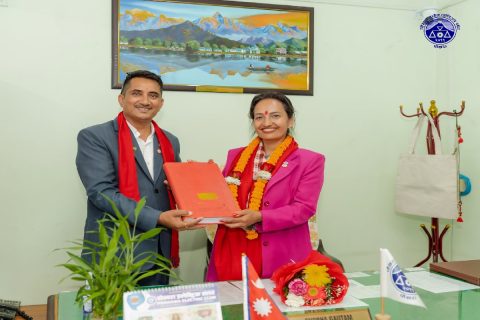 पोउवा संघकी नवनिर्वाचित अध्यक्ष गौतमले सम्हालिन् कार्यभार