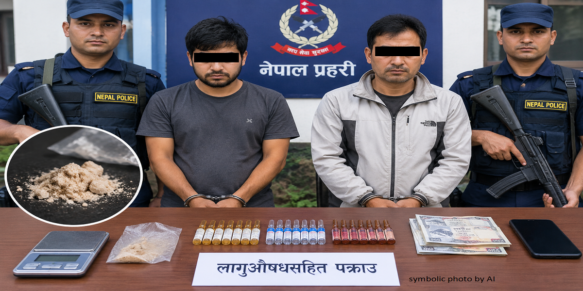 पोखरामा ब्राउनसुगरसहित दुई जना पक्राउ