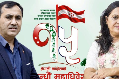 नेपाली कांग्रेसको वरिष्ठ उपसभापति र महिला उपसभापतिमा निर्विरोध : पार्टी सभापतिलगायतका पदमा चुनाब हुने