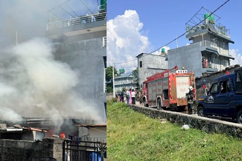 पोखराको पुल्चोकमा आगलागी : एक लाख २० हजार बराबरको क्षति