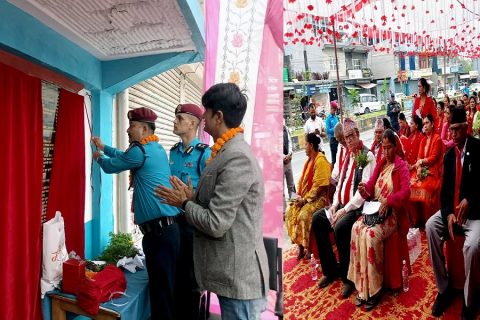 जेन जी आन्दोलनमा ध्वस्त छोरेपाटन प्रहरी चौकी स्थानीय तह र जनताको सहयोगमा पुनर्निर्माण