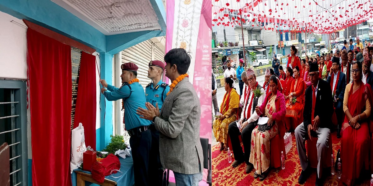 जेन जी आन्दोलनमा ध्वस्त छोरेपाटन प्रहरी चौकी स्थानीय तह र जनताको सहयोगमा पुनर्निर्माण