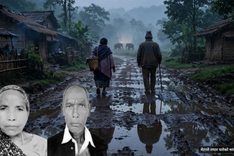 झापाको जनताचोकमा मर्निङ वाकमा निस्किएका दुई वृद्ध-बृद्धाको हात्तीको आक्रमणबाट मृत्यु