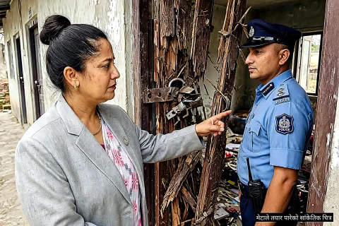 सांसद उर्मिला थपलियाको काठमाण्डौको कलंकीस्थित डेरामा चोरी : तीन जना पक्राउ