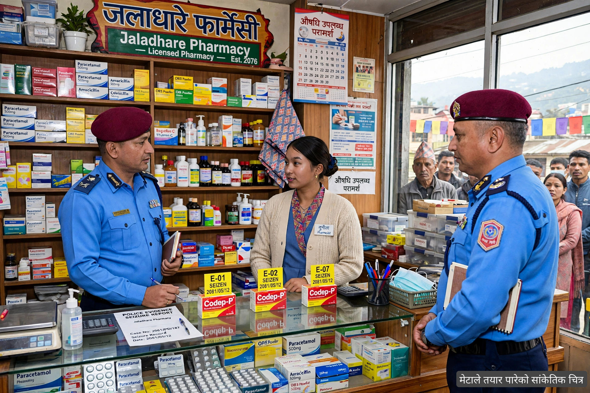पोखराबाट ठूलो मात्रामा प्रतिबन्धित लागू औषधसहित फार्मेसी सञ्चालिका पक्राउ