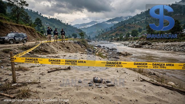 त्रिशूली किनारमा भेटिएको शंकास्पद वस्तु पड्किँदा दाजुभाइ घाइते