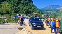 सञ्चालनमा आयो बाढीले अवरुद्ध मालढुङ्गा पुल,  आवागमन शुरु