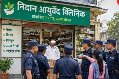 पोखराको वागलुङ बसपार्कबाट आयुर्वेद क्लिनिक सञ्चालक पक्राउ