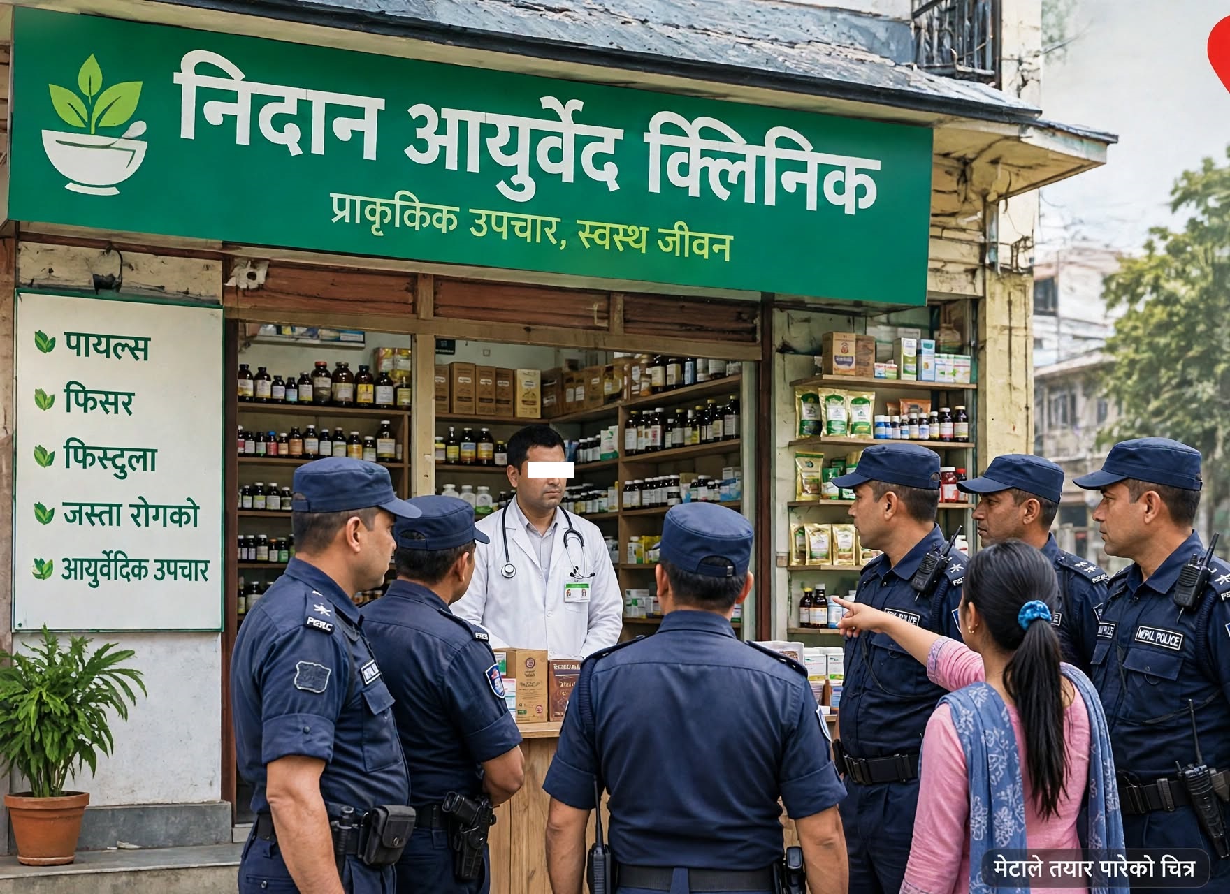 पोखराको वागलुङ बसपार्कबाट आयुर्वेद क्लिनिक सञ्चालक पक्राउ