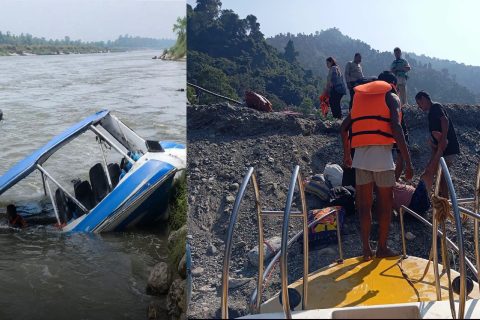 सप्तकोशीमा मोटरबोट दुर्घटना : तीन जनाको मृत्यु, तीन जना बेपत्ता, एकको सनाखत