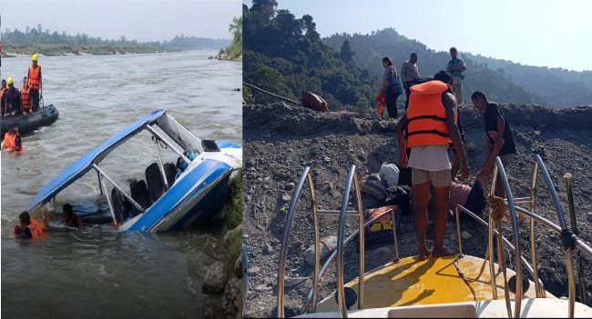 सप्तकोशीमा मोटरबोट दुर्घटना : तीन जनाको मृत्यु, तीन जना बेपत्ता, एकको सनाखत