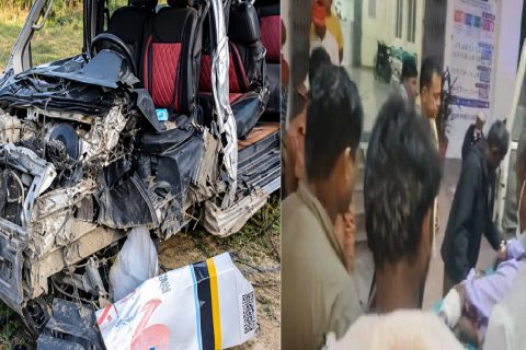 सर्लाहीमा ईभी र केमिकल बोकेको ट्रक ठोक्किँदा एक जनाको मृत्यु, ११ जना घाइते