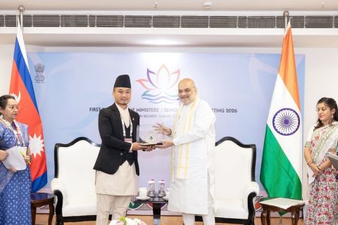 गृहमन्त्री गुरुङले भारतको राजधानी नयाँ दिल्लीमा भारतीय समकक्षी शाह भेटे